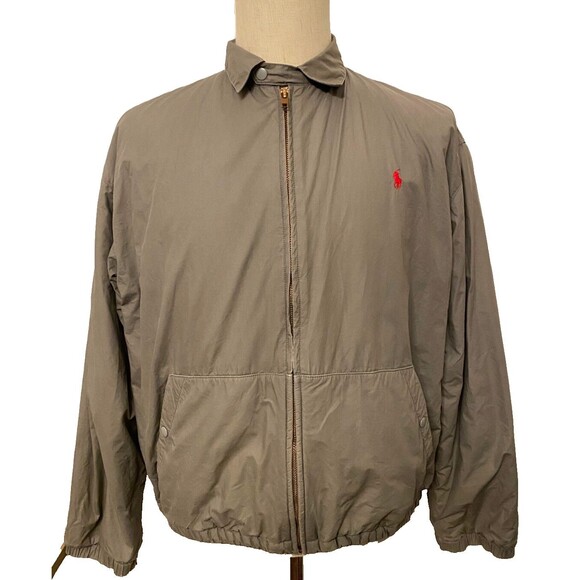 Vintage POLO RALPH LAUREN Men's M Bomber Motorcycle Jacket USA Lined Grandpacore - Picture 2 of 12